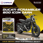 Ceramic Brake Pads For Ducati Scrambler 800 Icon Dark (2019 Onwards) - Rear - CRM359 - 1 Set - CRANK1