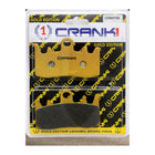 CRANK1 Brake Pads for Ducati Scrambler 800 Icon Dark, Ceramic & Sintered, Front & Rear, in retail packaging