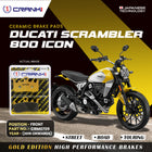 Ceramic Brake Pads For Ducati Scrambler 800 Icon (2019 Onwards) - Front - CRM0709 - 2 Sets - CRANK1