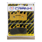 CRANK1 Brake Pads for Ducati Scrambler Nightshift 800, Ceramic & Sintered, Front & Rear, in retail packaging