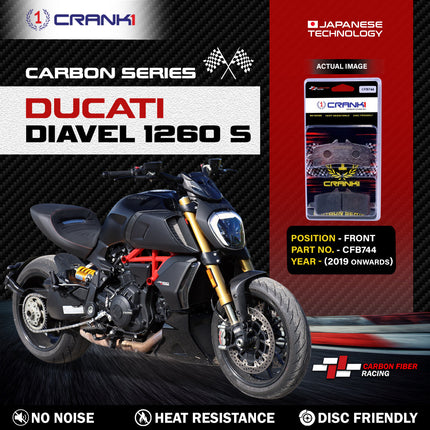 CRANK1 Brake Pads for Ducati Diavel 1260 S — Sintered, Front