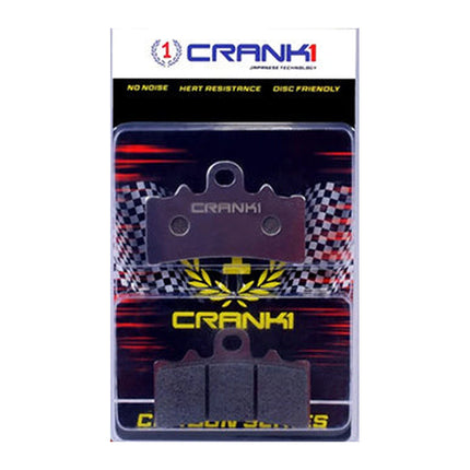 CRANK1 Carbon Brake Pads for Bajaj Dominar 400 UG19, in retail packaging