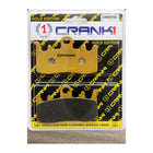 CRANK1 Brake Pads for Ducati Monster 796, Ceramic & Sintered, Front & Rear, in retail packaging