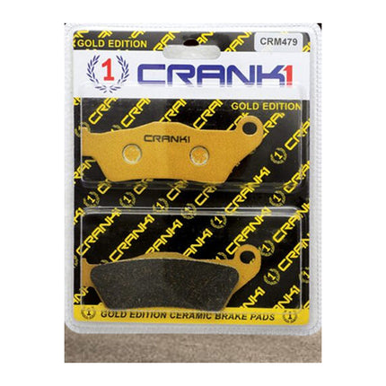 CRANK1 Brake Pads for Ducati Multistrada 950, Ceramic & Sintered, Front & Rear, in retail packaging