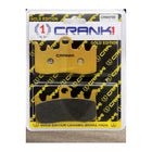 CRANK1 Brake Pads for Ducati Scrambler Desert Sled 800, Ceramic & Sintered, Front & Rear, in retail packaging