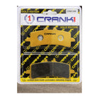 CRANK1 Brake Pads for Ducati Streetfighter V4, Ceramic & Sintered, Front & Rear, in retail packaging