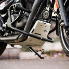 LCB Vambrace Bash Plate Silver for Royal Enfield Hunter 350.