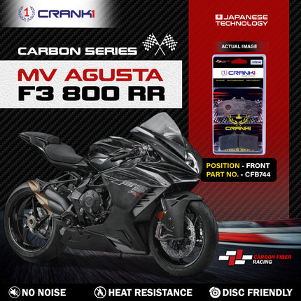 CRANK1 Brake Pads for MV Agusta F3 800 RR — Sintered, Front & Rear