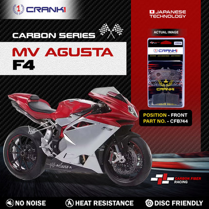 CRANK1 Brake Pads for MV Agusta F4 — Sintered, Front