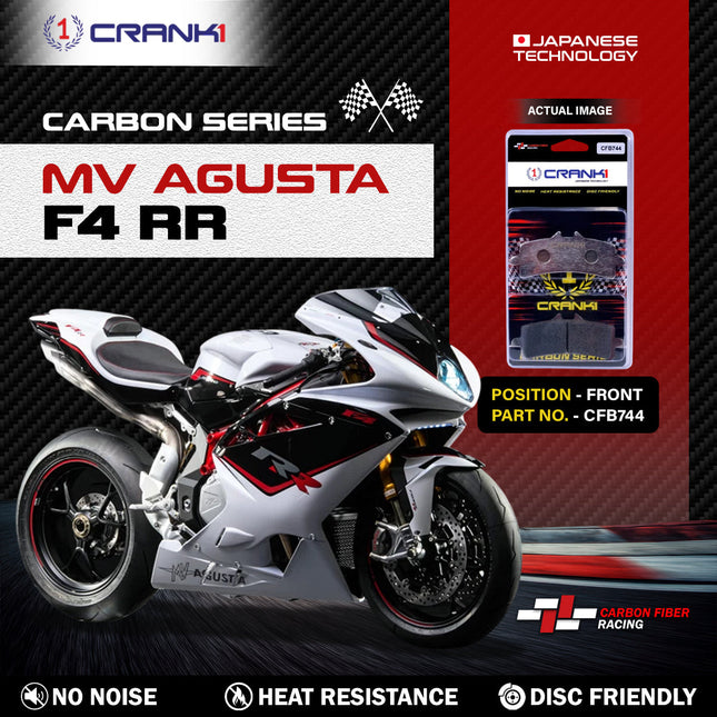 CRANK1 Brake Pads for MV Agusta F4 RR — Sintered, Front