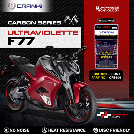 CRANK1 Brake Pads for Ultraviolette F77 — Ceramic & Sintered, Front