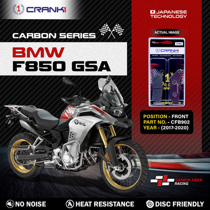 CRANK1 Brake Pads for BMW F850 GSA — Sintered, Front & Rear