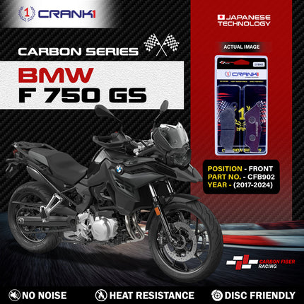 CRANK1 Brake Pads for BMW F 750 GS — Sintered, Front & Rear