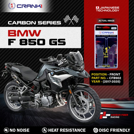 CRANK1 Brake Pads for BMW F 850 GS — Sintered, Front & Rear