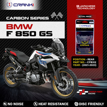 CRANK1 Brake Pads for BMW F 850 GS — Sintered, Front & Rear