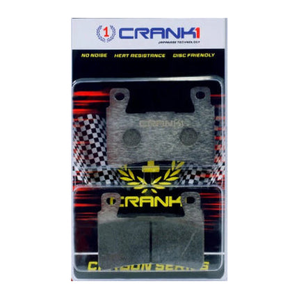CRANK1 Brake Pads for Hyosung GT650N, Sintered, Front, in retail packaging