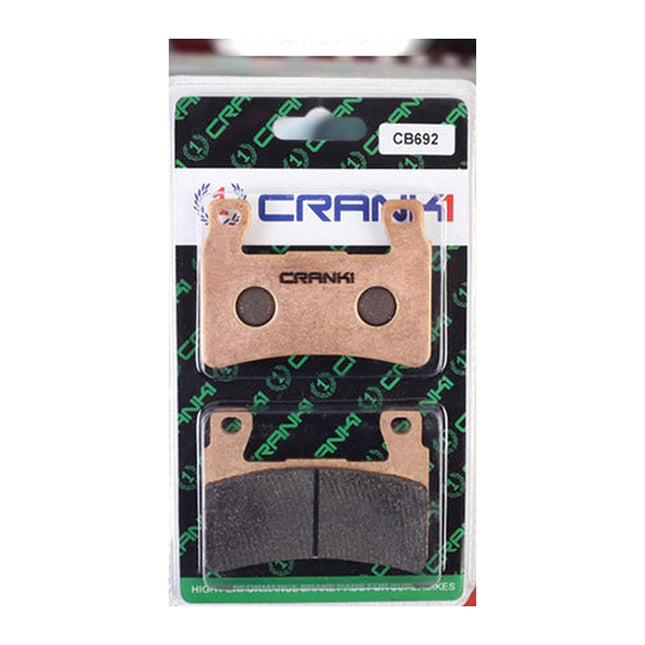 CRANK1 Brake Pads for Hyosung GT650R, Sintered, Front, in retail packaging