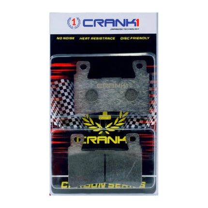 CRANK1 Brake Pads for Hyosung GT650R, Sintered, Front, in retail packaging