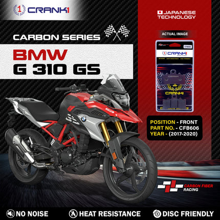 CRANK1 Carbon Brake Pads for BMW G 310 GS