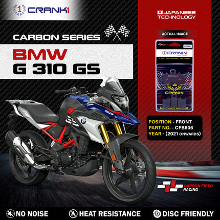 CRANK1 Carbon Brake Pads for BMW G 310 GS