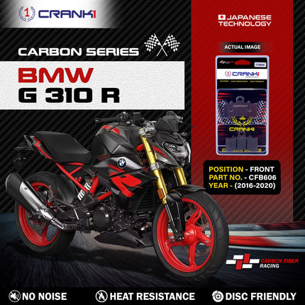 CRANK1 Carbon Brake Pads for BMW G 310 R
