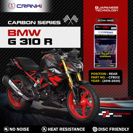 CRANK1 Carbon Brake Pads for BMW G 310 R