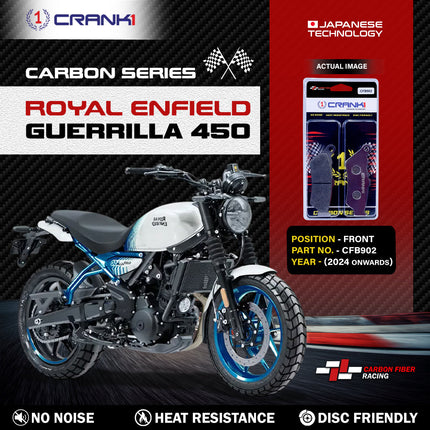 CRANK1 Carbon Brake Pads for Royal Enfield Guerrilla 450