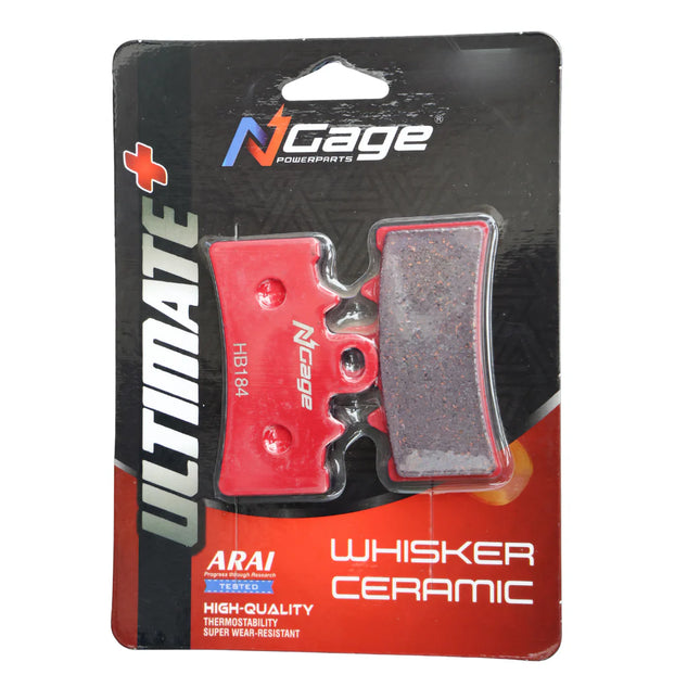 Ngage HB184 Whisker Ceramic motorcycle front brake pads
