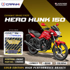 Ceramic Brake Pads For Hero Hunk 150CC - Front - CRM063 - 1 Set - CRANK1