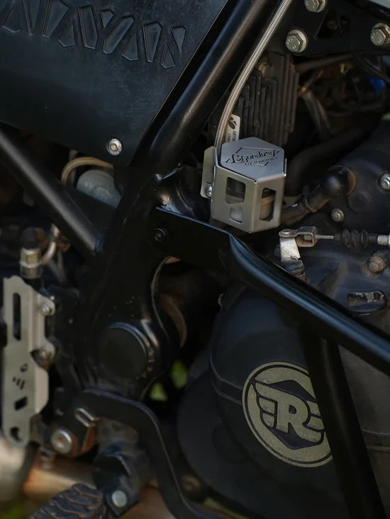 LCB Rear Brake Fluid Cap (SS) for Royal Enfield Himalayan – Stainless Steel Reservoir Guard