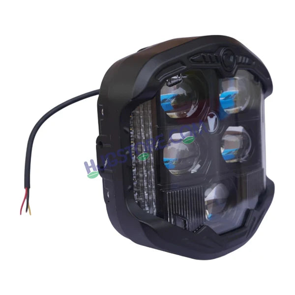 HJG GodsEye 5-Lens LED Auxiliary Projector Light (White / Red DRL)