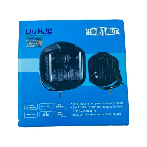 HJG GodsEye Helios 4-Lens LED Projector Light (White / Red DRL)