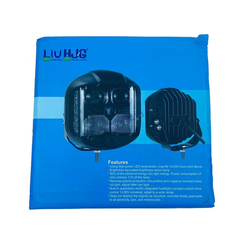 HJG GodsEye Helios 4 lens LED projector light front view