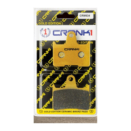 CRANK1 Brake Pads for Harley Davidson Sportster Iron 883, Ceramic & Sintered, Front & Rear, in retail packaging