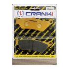 CRANK1 Brake Pads for Harley Davidson Street 750, Ceramic & Sintered, Front & Rear, in retail packaging