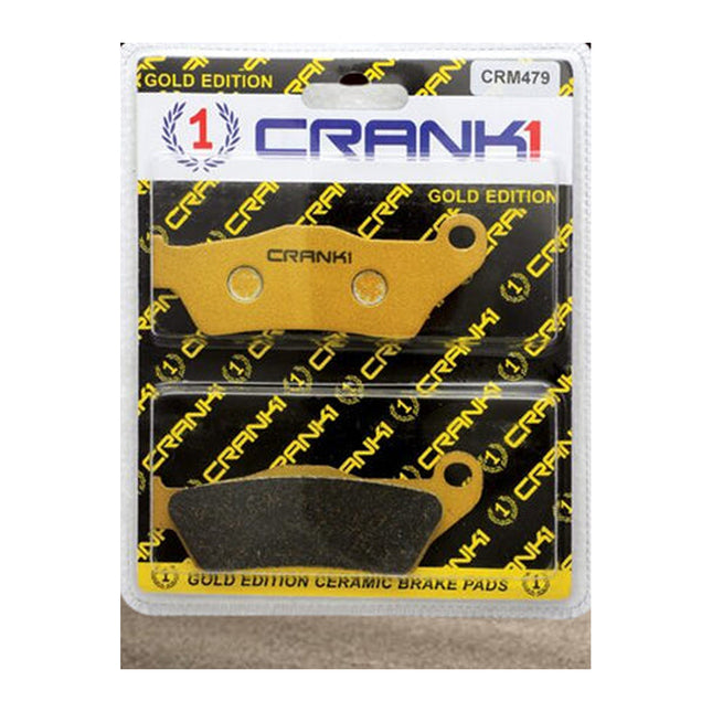 CRANK1 Brake Pads for Harley Davidson X 440, Ceramic, Front & Rear, in retail packaging