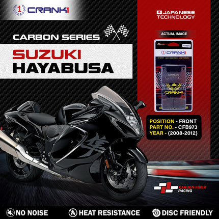 CRANK1 Brake Pads for Suzuki Hayabusa — Ceramic & Sintered, Front & Rear