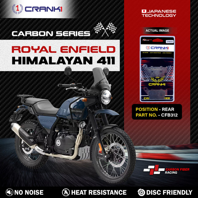 CRANK1 Carbon Brake Pads for Royal Enfield Himalayan 411