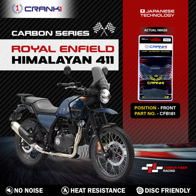 CRANK1 Carbon Brake Pads for Royal Enfield Himalayan 411