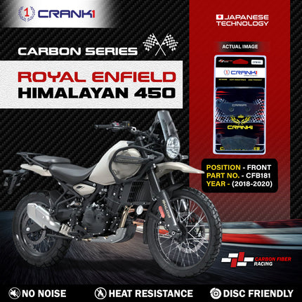 CRANK1 Carbon Brake Pads for Royal Enfield Himalayan 450
