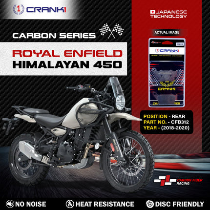 CRANK1 Carbon Brake Pads for Royal Enfield Himalayan 450