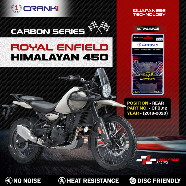 CRANK1 Carbon Brake Pads for Royal Enfield Himalayan 450