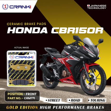 Ceramic Brake Pads For Honda CBR150R - Front - CRM771 - 1 Set - CRANK1