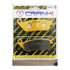 CRANK1 Brake Pads for Honda CBR650F, Ceramic & Sintered, Front & Rear, in retail packaging