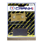 CRANK1 Brake Pads for Honda CBR650R, Ceramic & Sintered, Front & Rear, in retail packaging