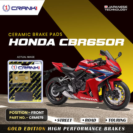 Ceramic Brake Pads For Honda CBR650R - Front - CRM679 - 2 Sets - CRANK1