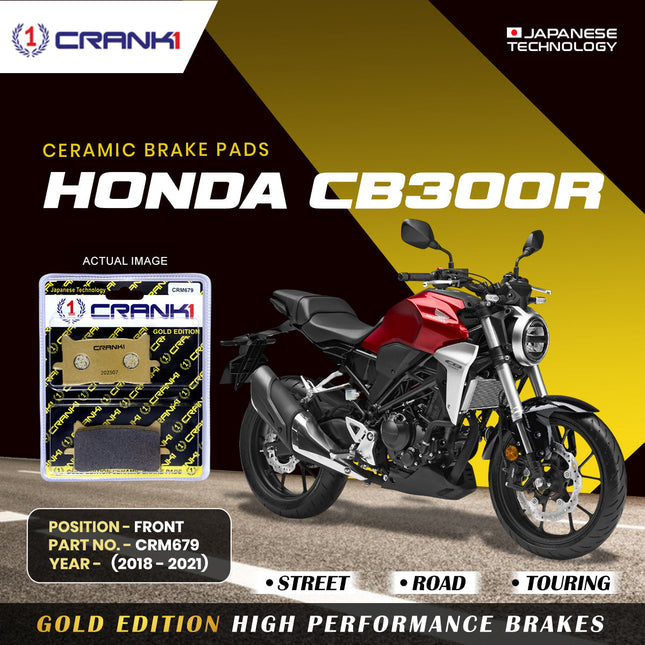 Ceramic Brake Pads For Honda CB300R (2018-2021) - Front - CRM679 - 1 Set - CRANK1