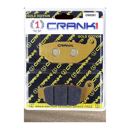 CRANK1 Brake Pads for Honda CB Hornet 160R, Ceramic, Front & Rear, in retail packaging