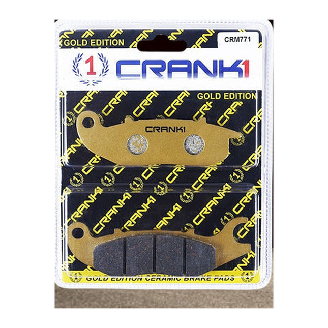 CRANK1 Brake Pads for Honda Hornet 2.0, Ceramic, Front & Rear, in retail packaging