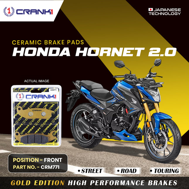 Ceramic Brake Pads For Honda Hornet 2.0 - Front - CRM771 - 1 Set - CRANK1
